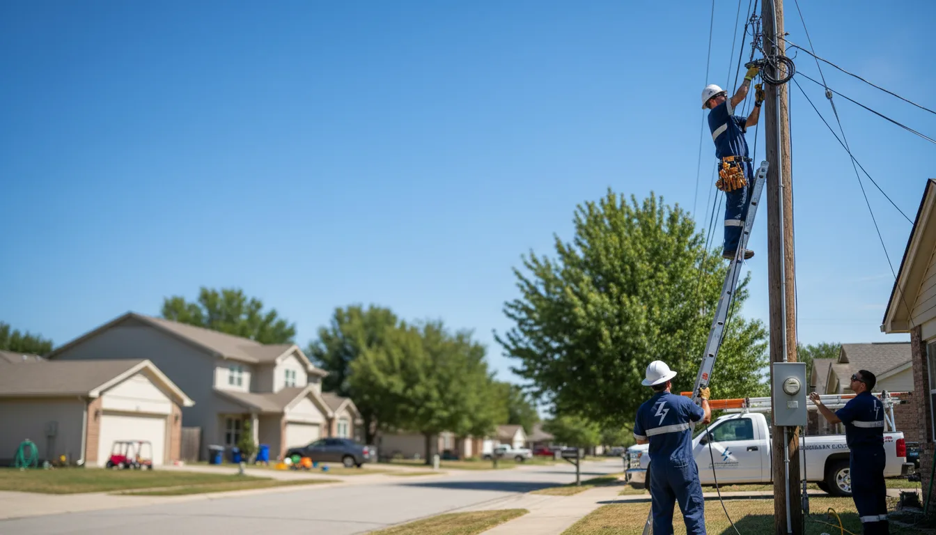 Residential electrician providing installation services in Adelphi, OH
